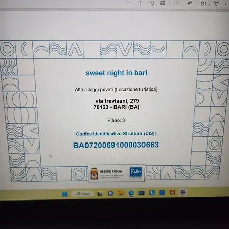 Sweet Night In * Bari